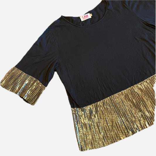 Andrea Moore frilly tee - Size 16