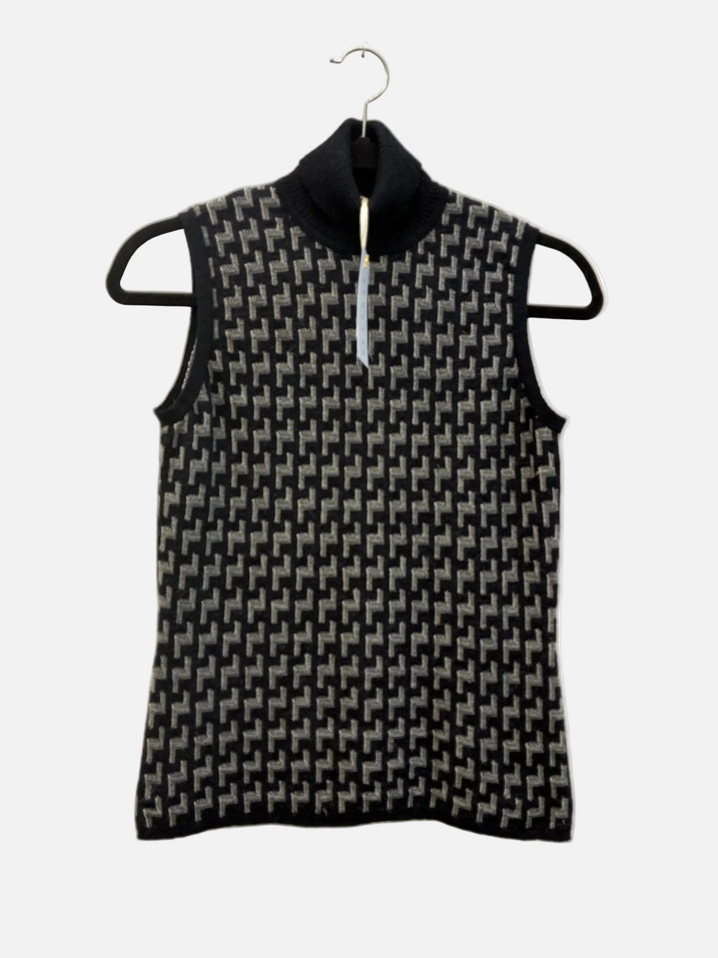 Geo print pure new wool top - Size S