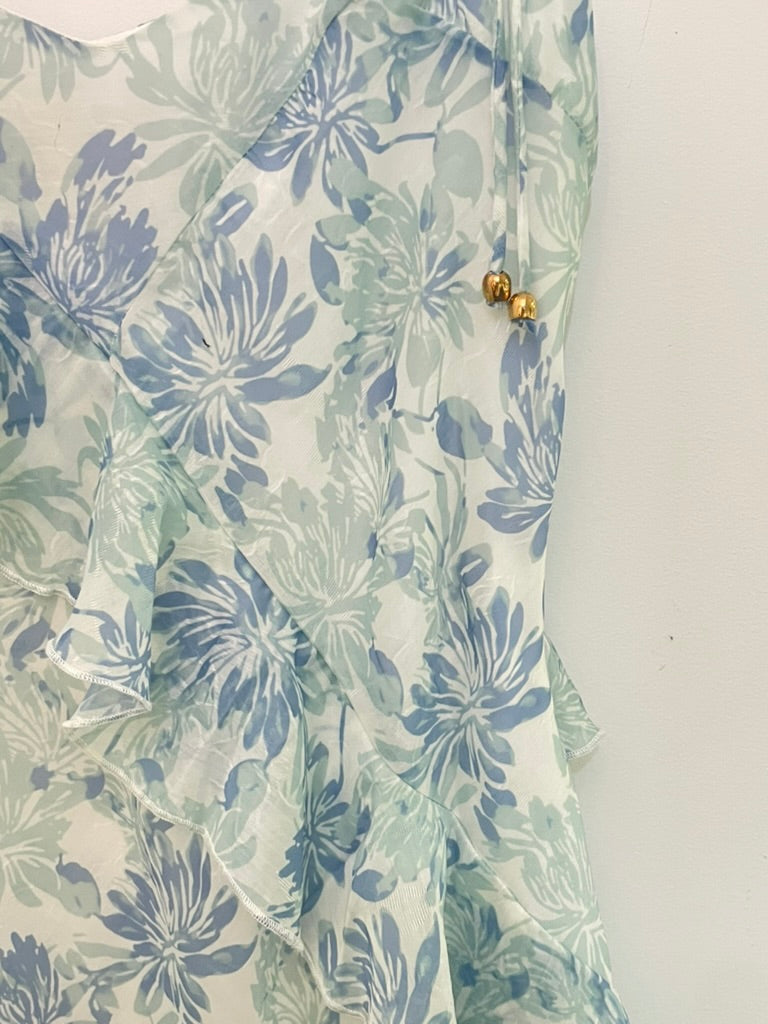 Here Comes the Sun - Frill front maxi dress - Size 12 Brand new