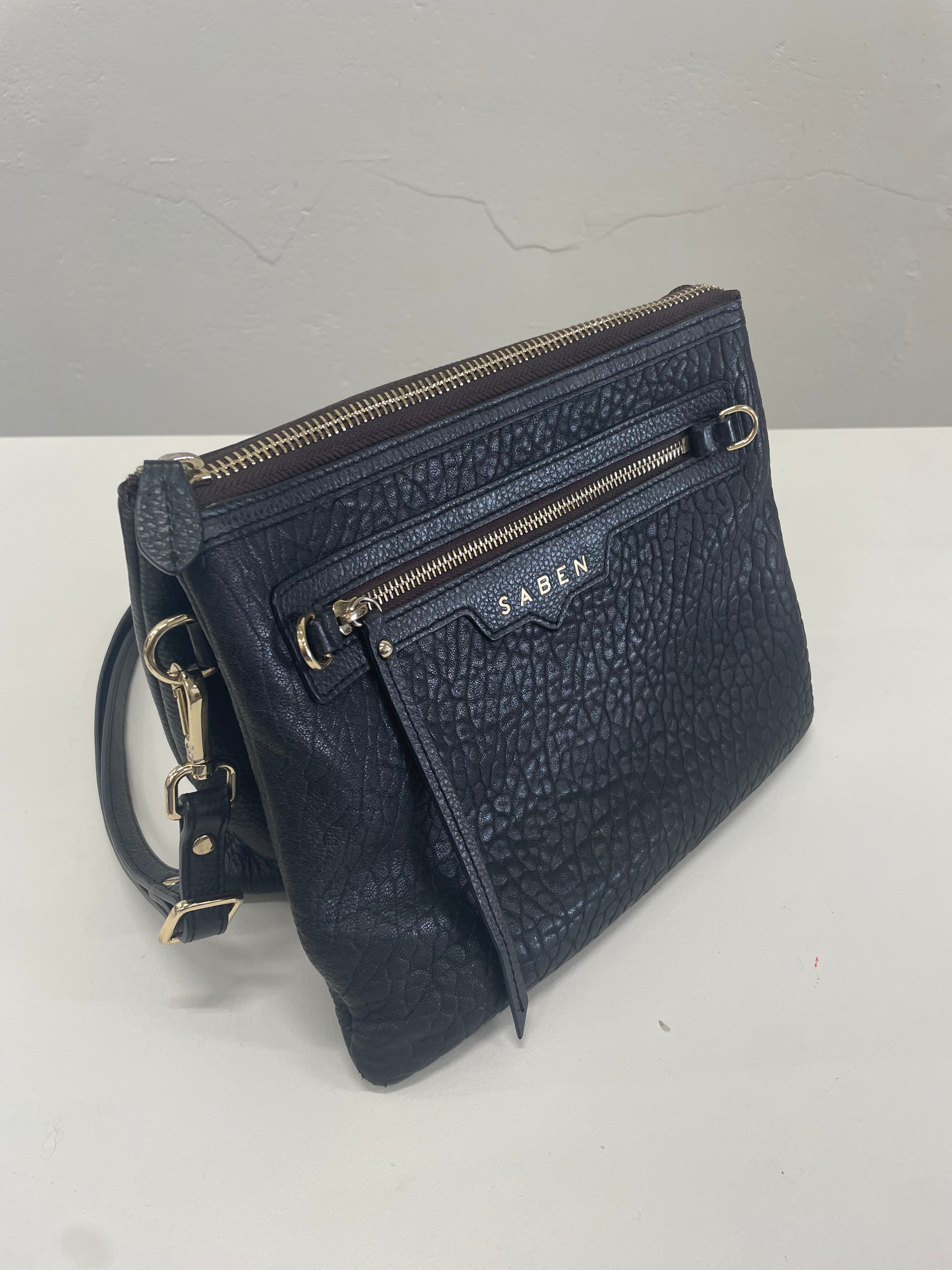 Saben - Matilda black bubble leather bag