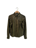 Yvonne Bennetti - Gold striped shirt - Size 1