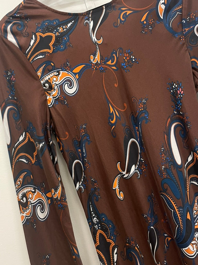 Silk Laundry - Silk paisley dress - Size M