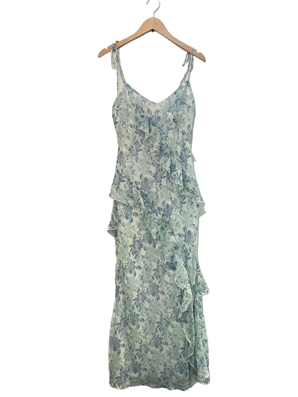 Here Comes the Sun - Frill front maxi dress - Size 12 Brand new