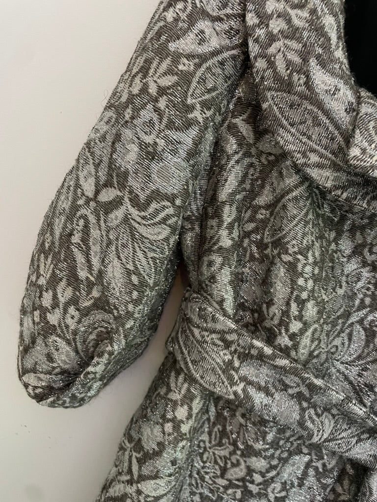 Zara - Wool alpaca silk blend jacquard coat