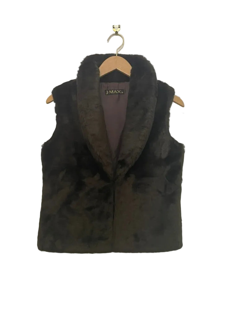 J.Max - Faux fur gilet vest jacket - Size 38