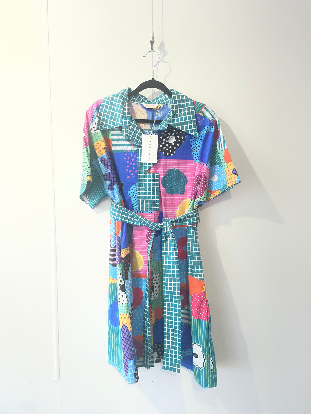 Gorman - Bold abstract print shirt dress - Size 10