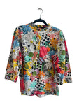 POM Amsterdam - Broderie anglaise multicolour top - Size 40