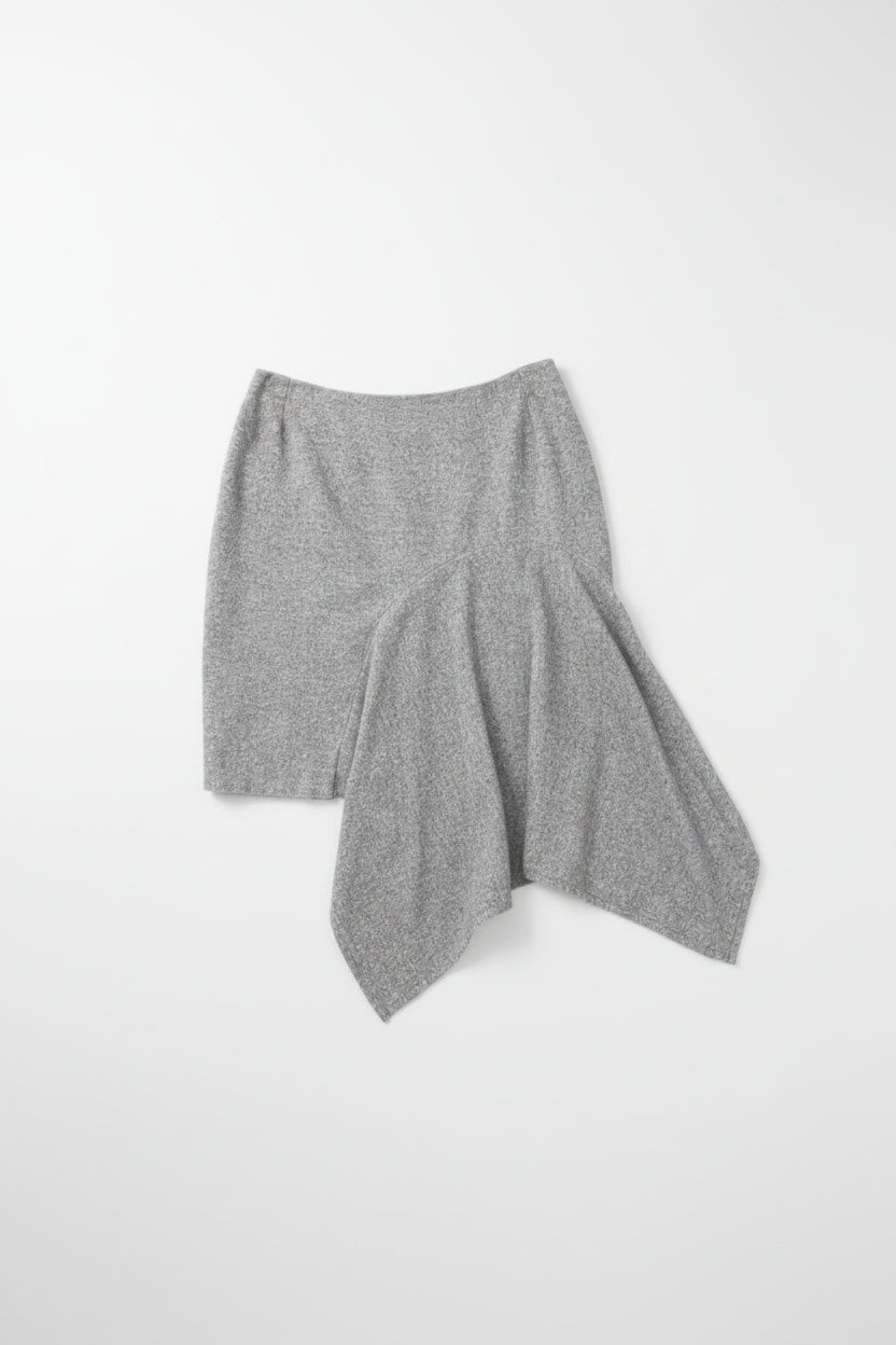 Cooper - Y2K asymmetrical wool/silk skirt - Size 12