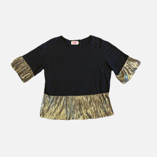 Andrea Moore frilly tee - Size 16