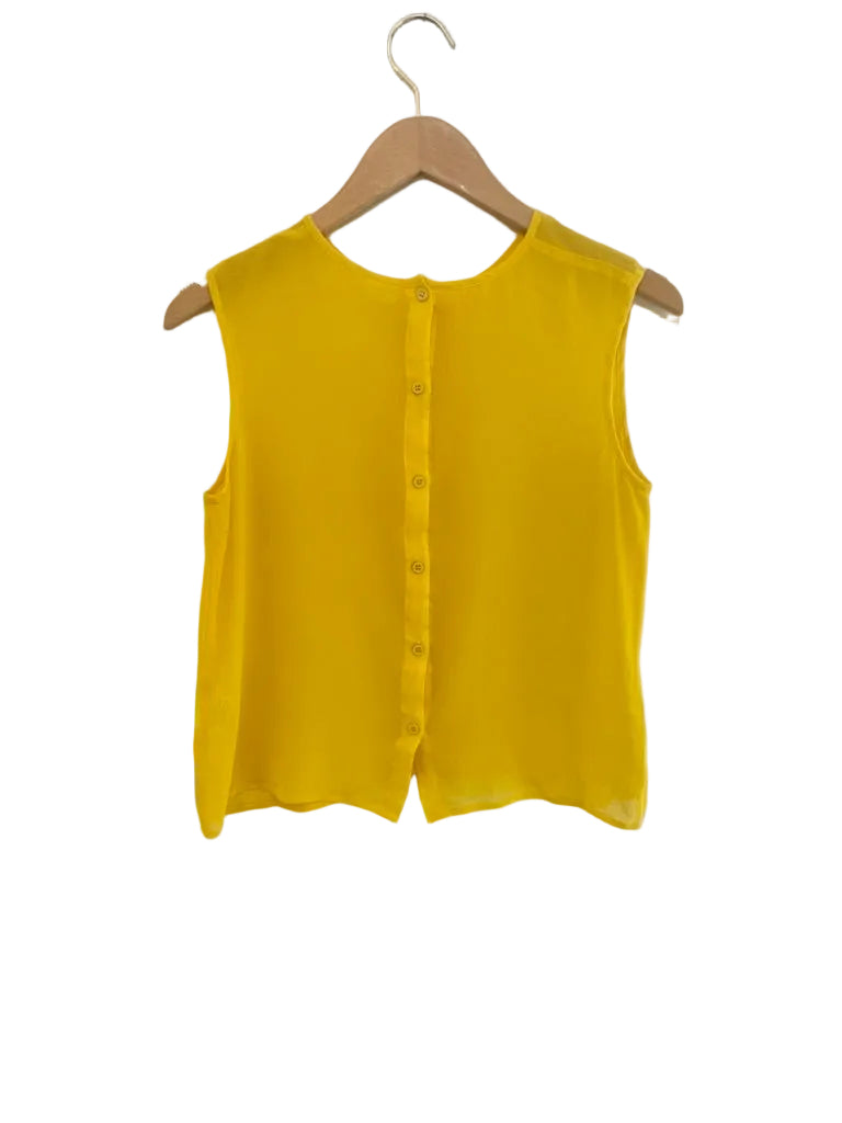 Gorman - Silk yellow top - Size 12