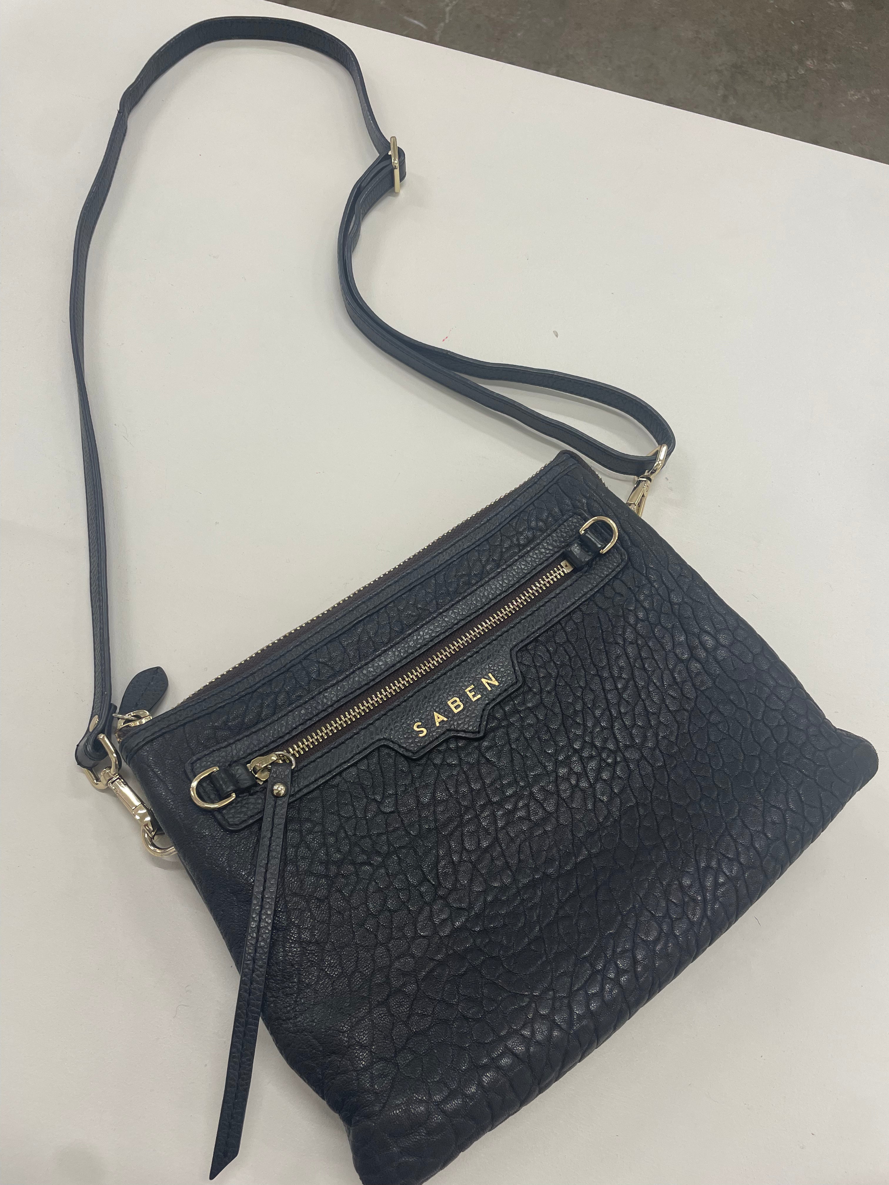 Saben - Matilda black bubble leather bag