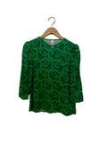 Sylvester - Paisley green top - Size S