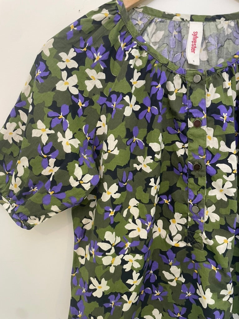 Sylvester - Floral cotton top - Size 8