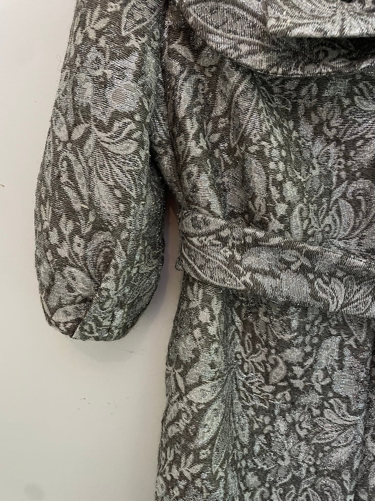 Zara - Wool alpaca silk blend jacquard coat