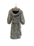Zara - Wool alpaca silk blend jacquard coat