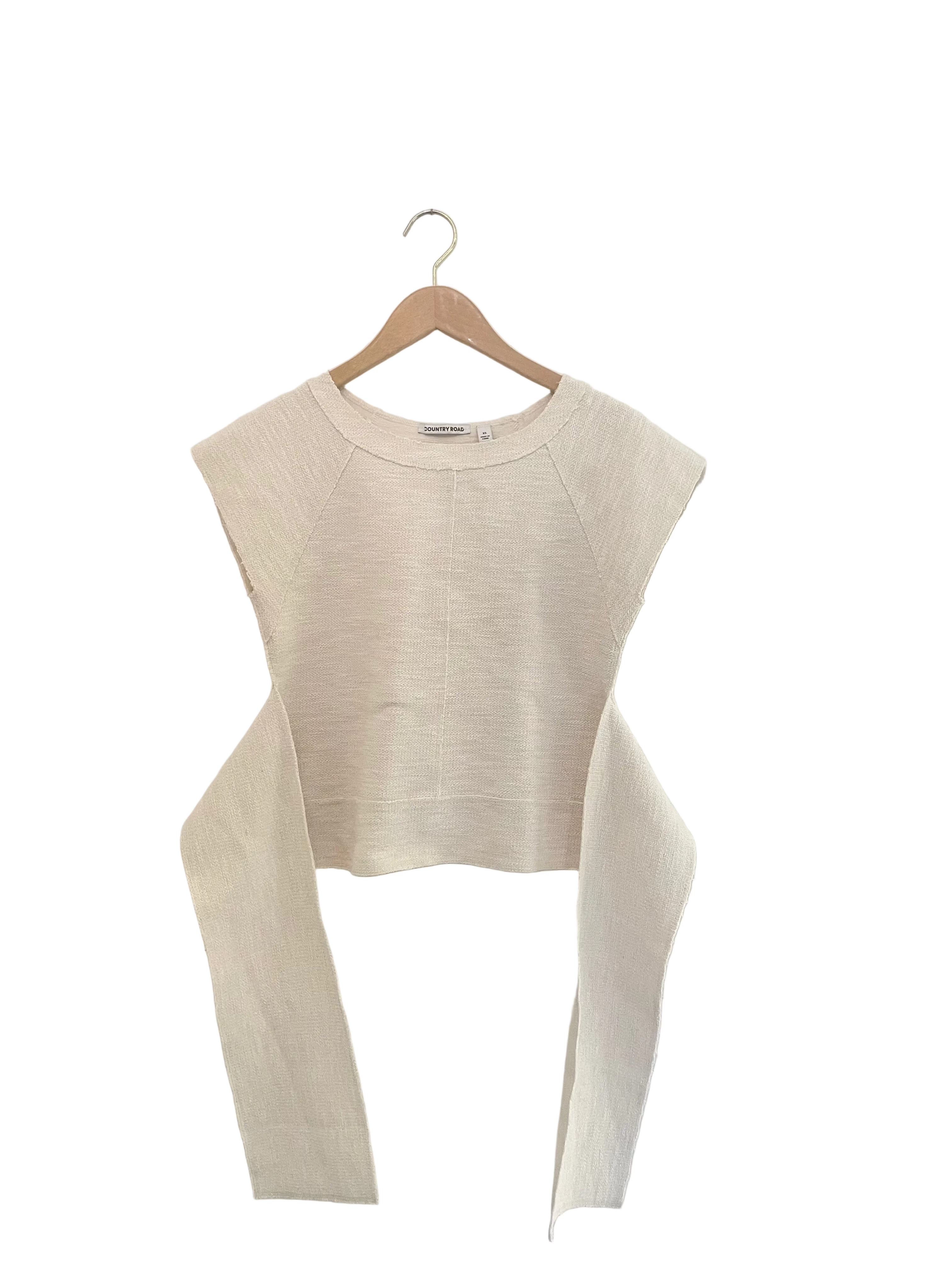 Country Road - Textured self tie top - Size XS