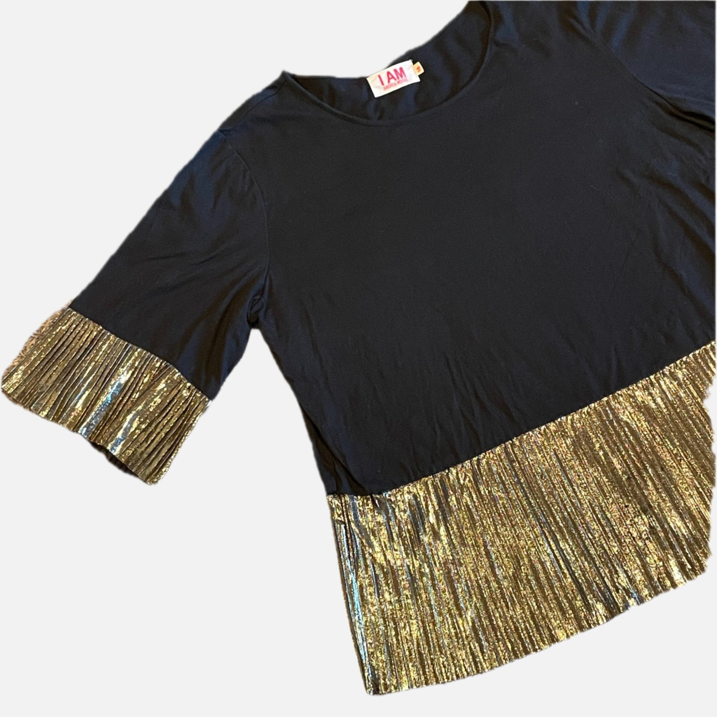 Andrea Moore frilly tee - Size 16