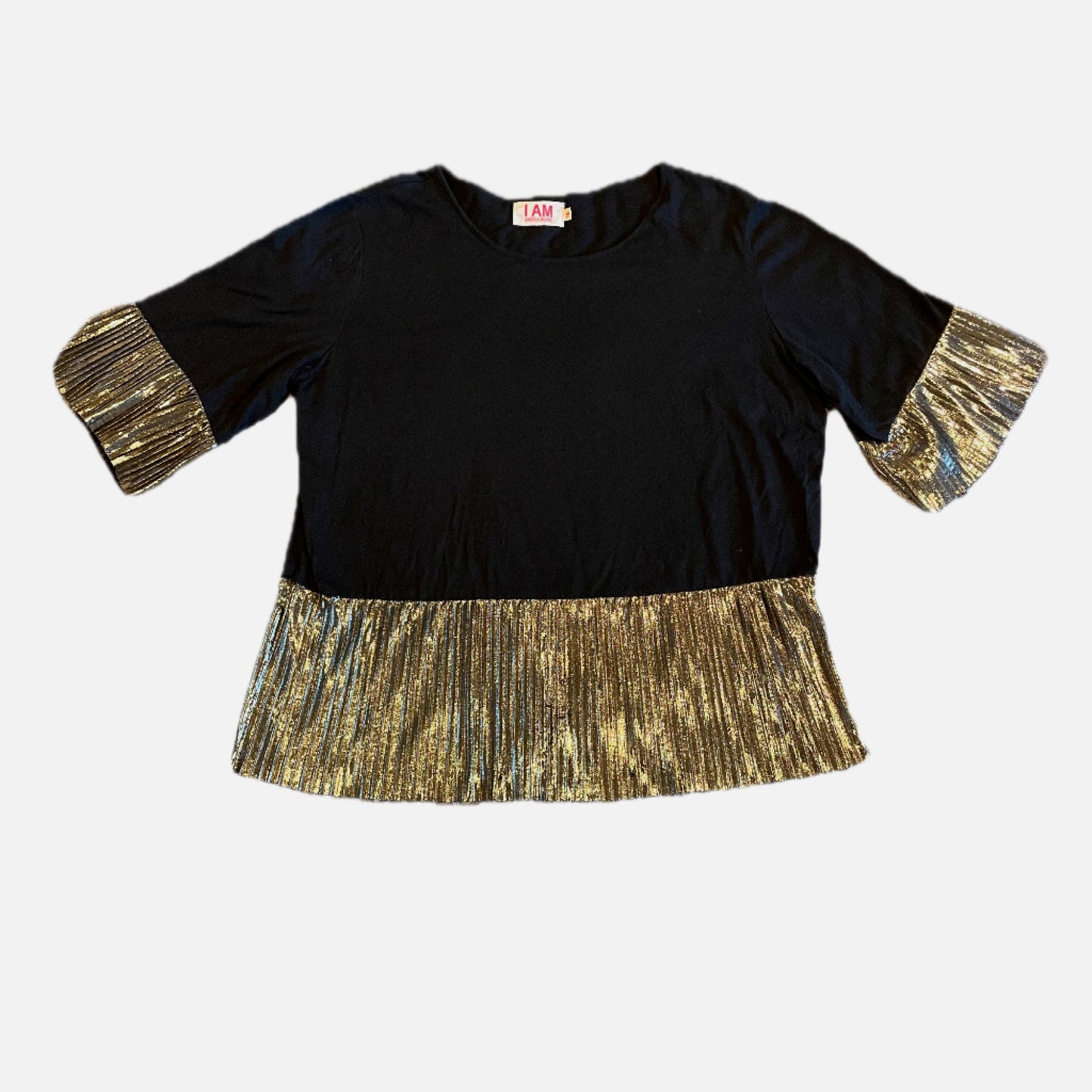 Andrea Moore frilly tee - Size 16