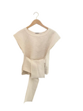 Country Road - Textured self tie top - Size XS