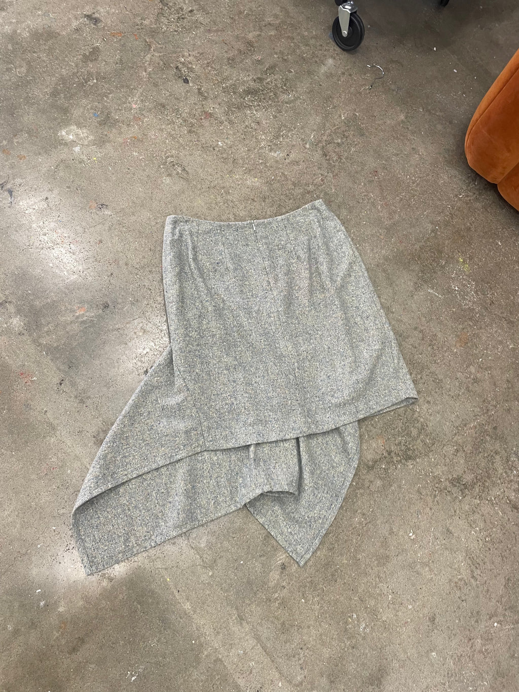 Cooper - Y2K asymmetrical wool/silk skirt - Size 12