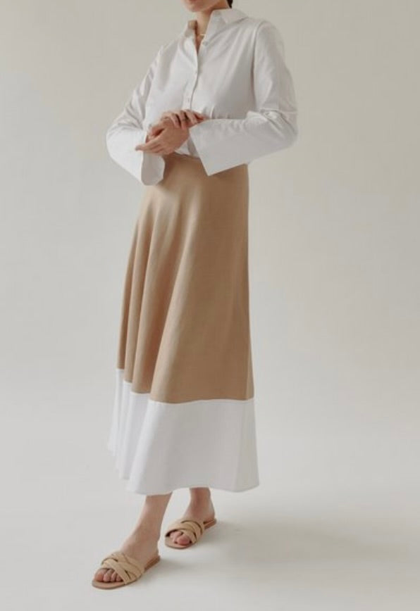 Mina - Two tone Gwyn maxi skirt - Size 8