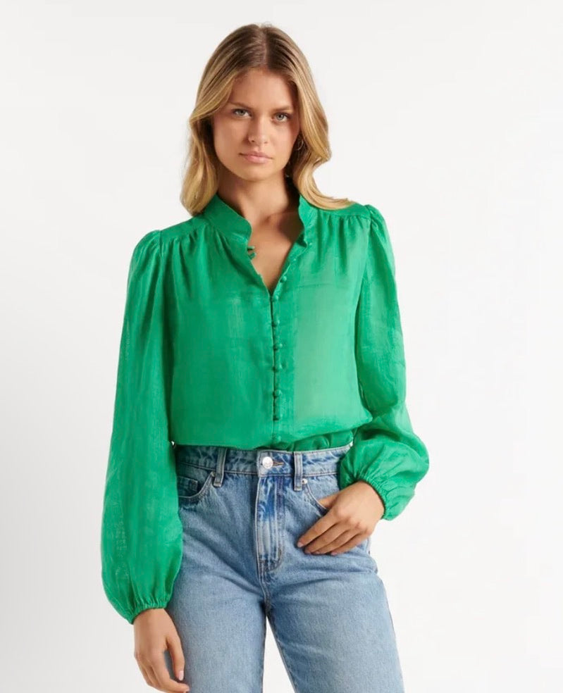 Forever New - Amelia button front shirt - Size 14