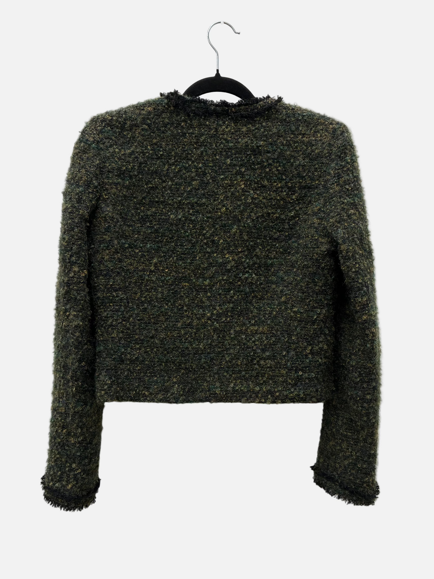 Khaki wool blend jacket - Size 42 (S)