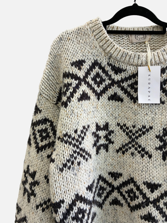 Casual Club Vintage Wool Blend Aztec Jersey Size L