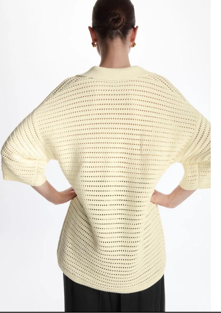 COS - Oversized cotton knit top - Size S