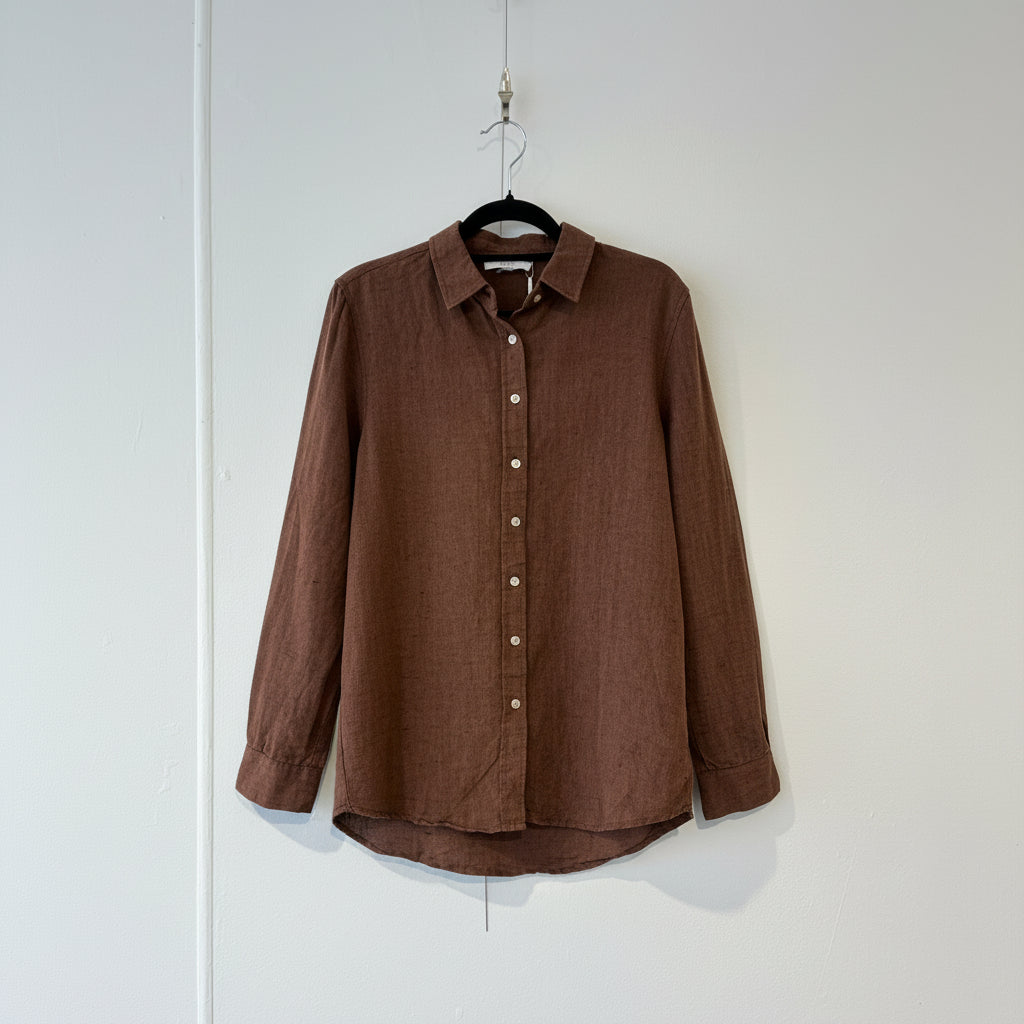 Zest - Linen long sleeve shirt - Size 8