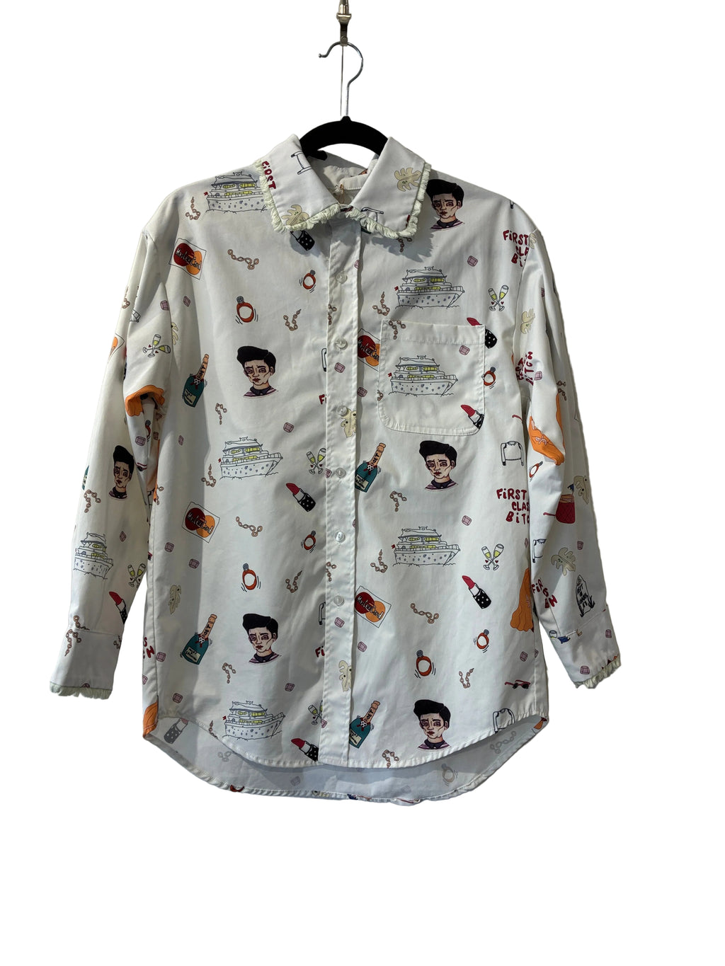 Koala Momo - Cartoon print shirt - Size XS