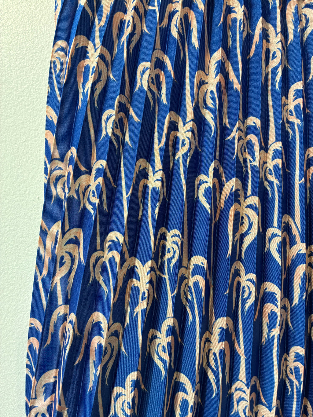 Scotch & Soda - Pleated palm print skirt - Size XL
