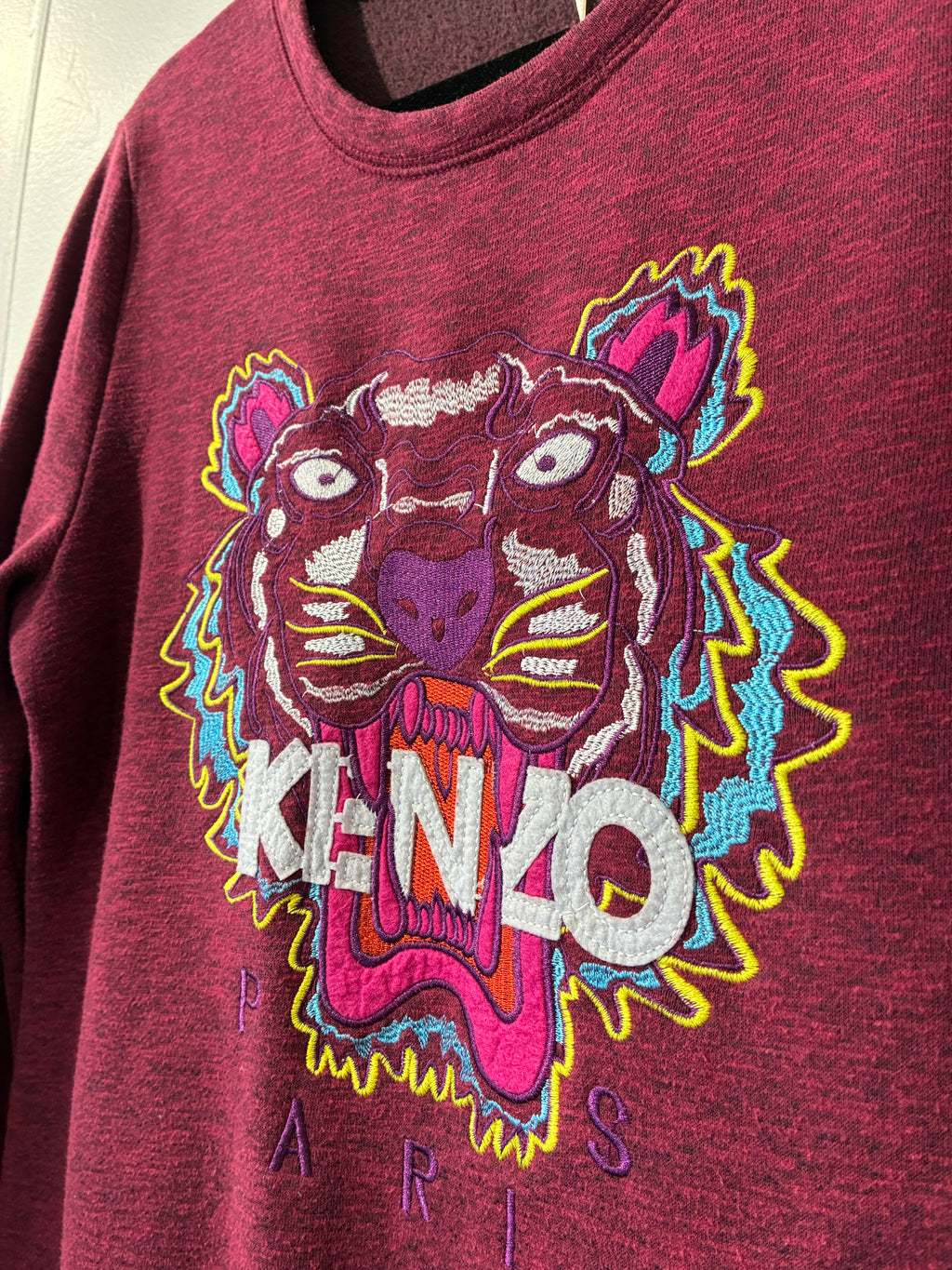 Kenzo - Burgundy tiger sweatshirt - Size S
