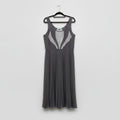 Kate Sylvester - Grey pleated dress - Size L