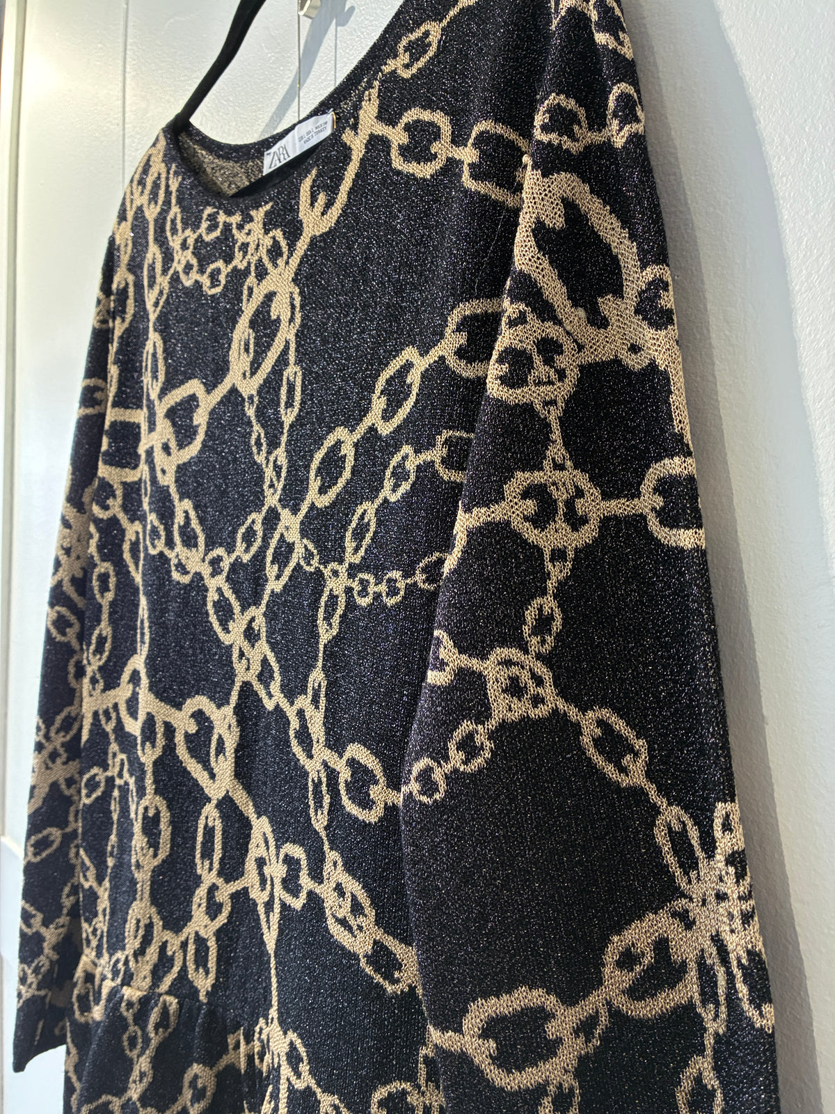 Zara - Chain print knit dress - Size L