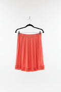 Sylvester - Coral frill hem mini skirt - Size S