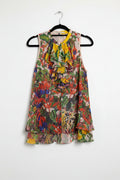 Trelise Cooper - Silk floral sleeveless top - Size 10