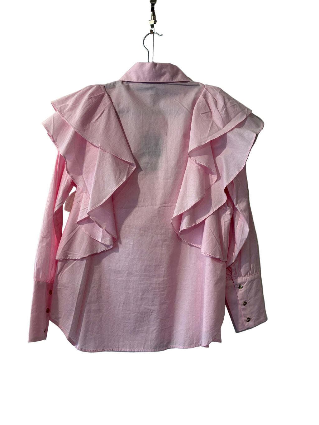 Decjuba - Polly Ruffle cotton shirt - Size 8