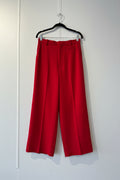 Zara - Wide leg red pant - Size S