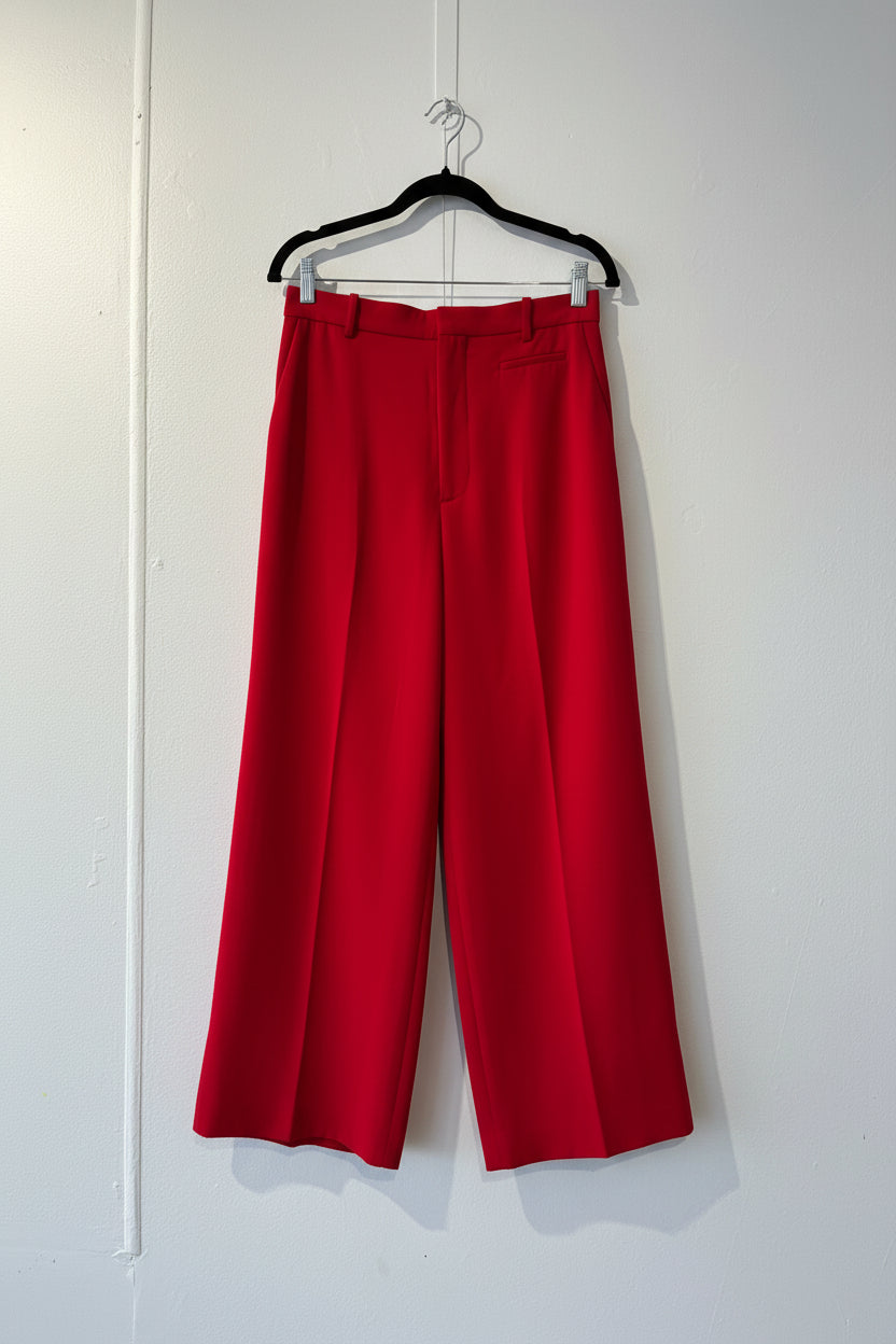 Zara - Wide leg red pant - Size S