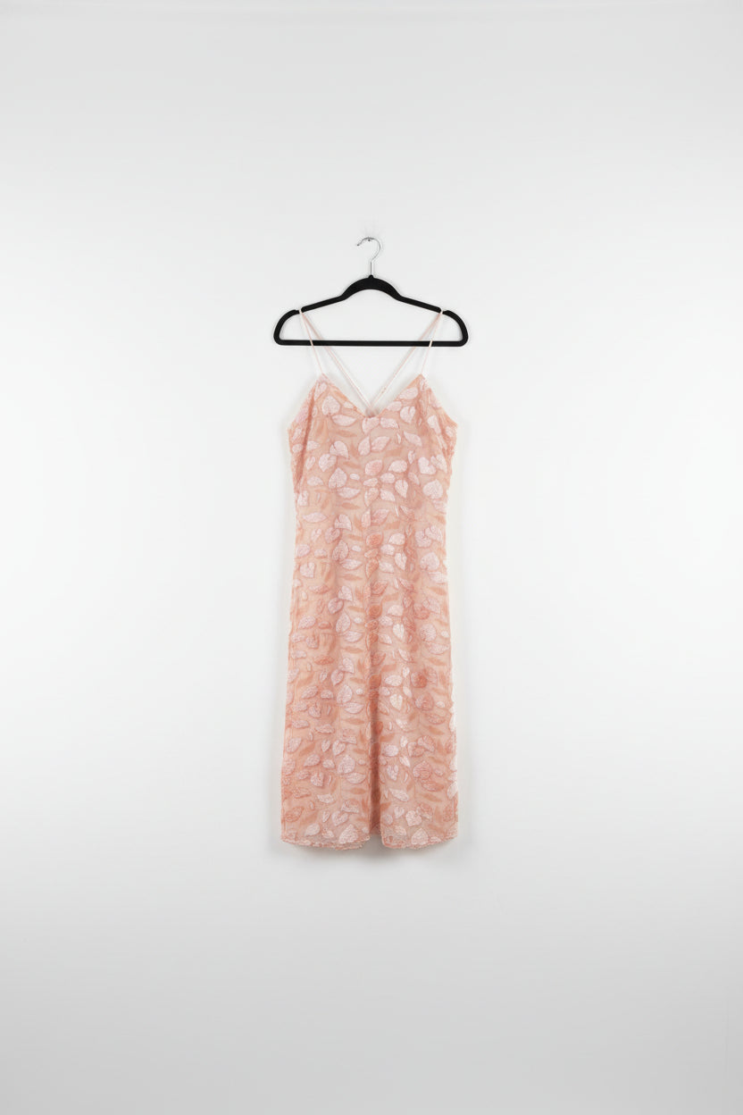 Alice McCall - "Rosana" beige/pink dress - Size 8