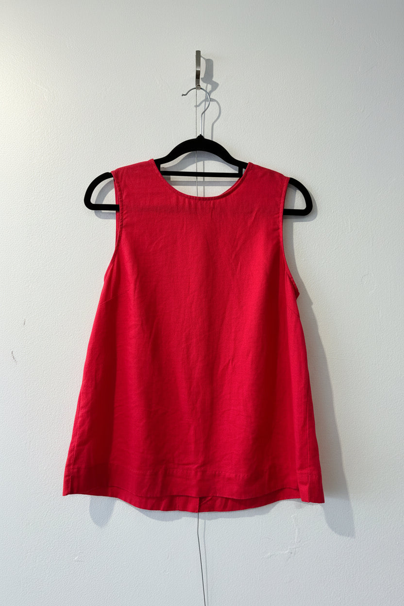 Zest - Linen button back top - Size 10