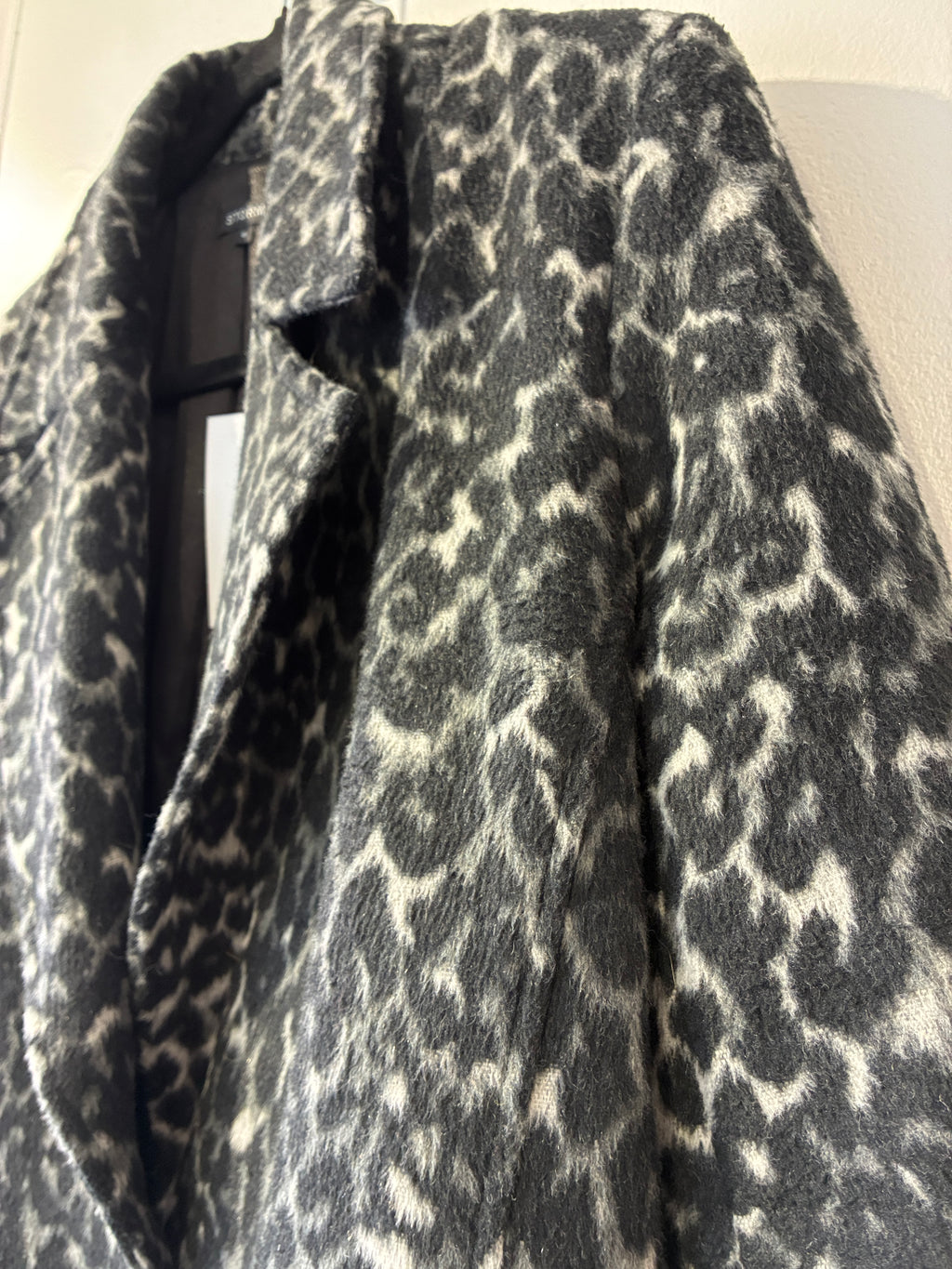 Storm - Leopard wool blend coat - Size S-M