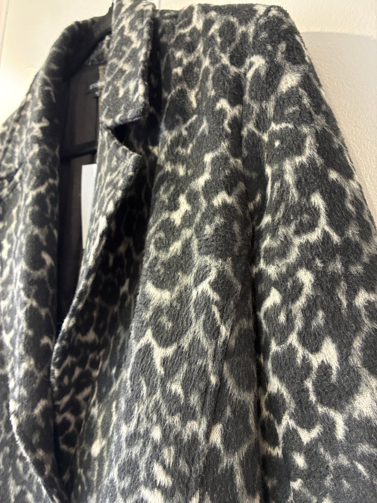 Storm - Leopard wool blend coat - Size S-M