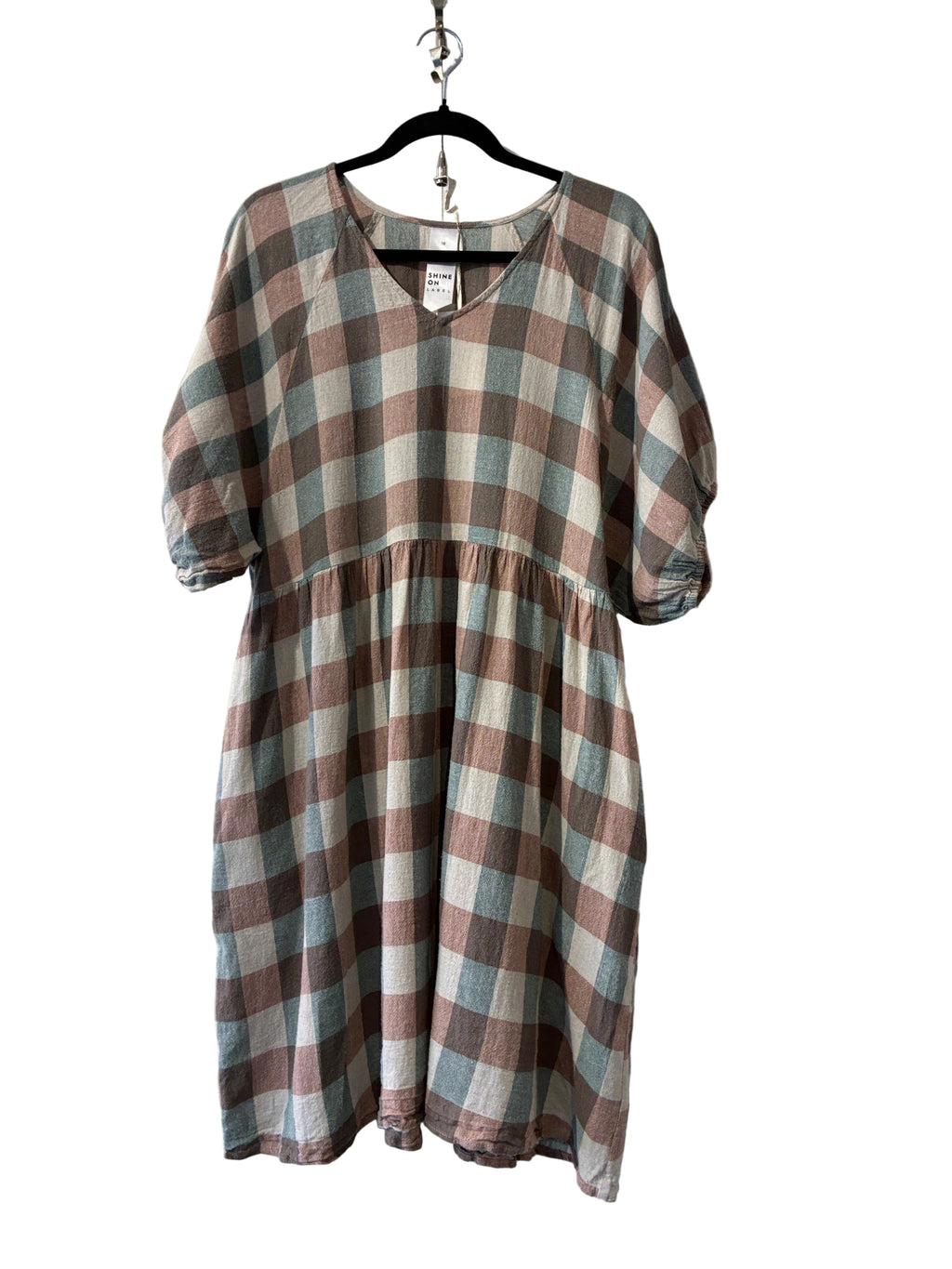Shine On - Linen cotton baby doll dress - Size 16