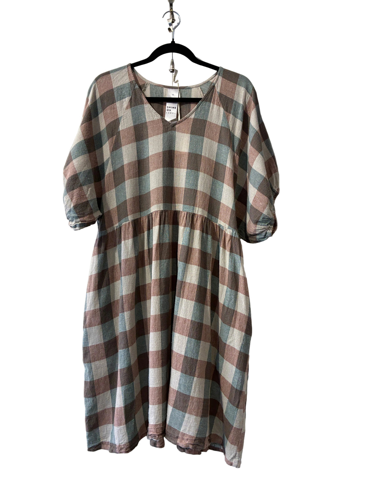 Shine On - Linen cotton baby doll dress - Size 16