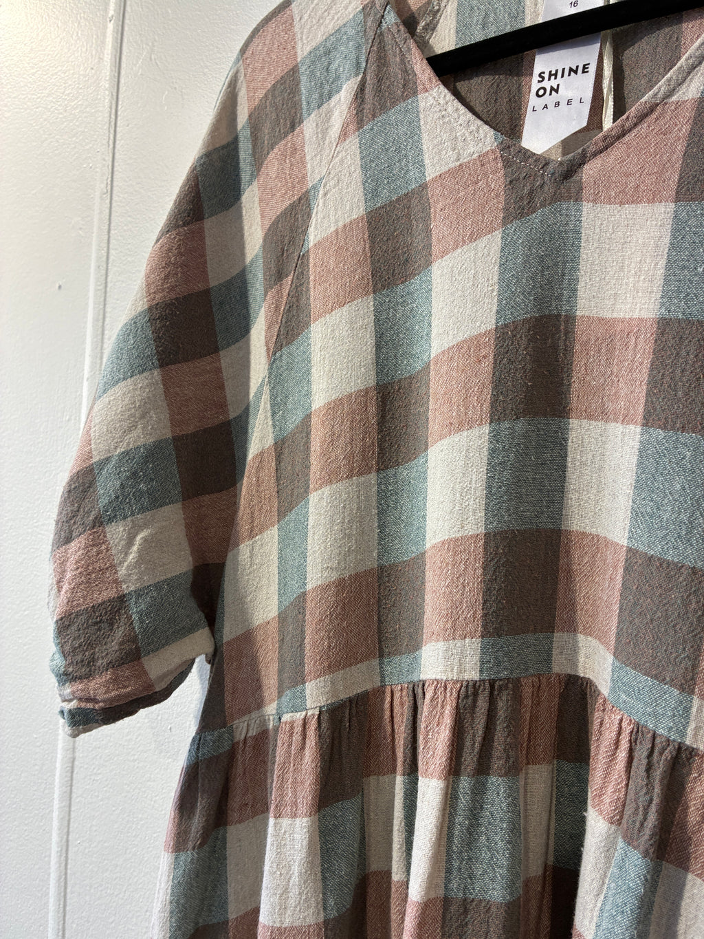 Shine On - Linen cotton baby doll dress - Size 16