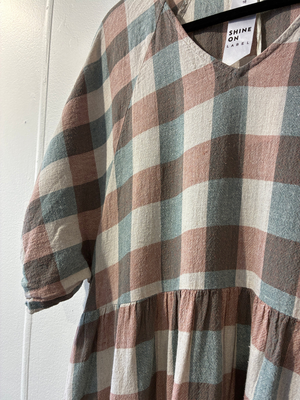 Shine On - Linen cotton baby doll dress - Size 16