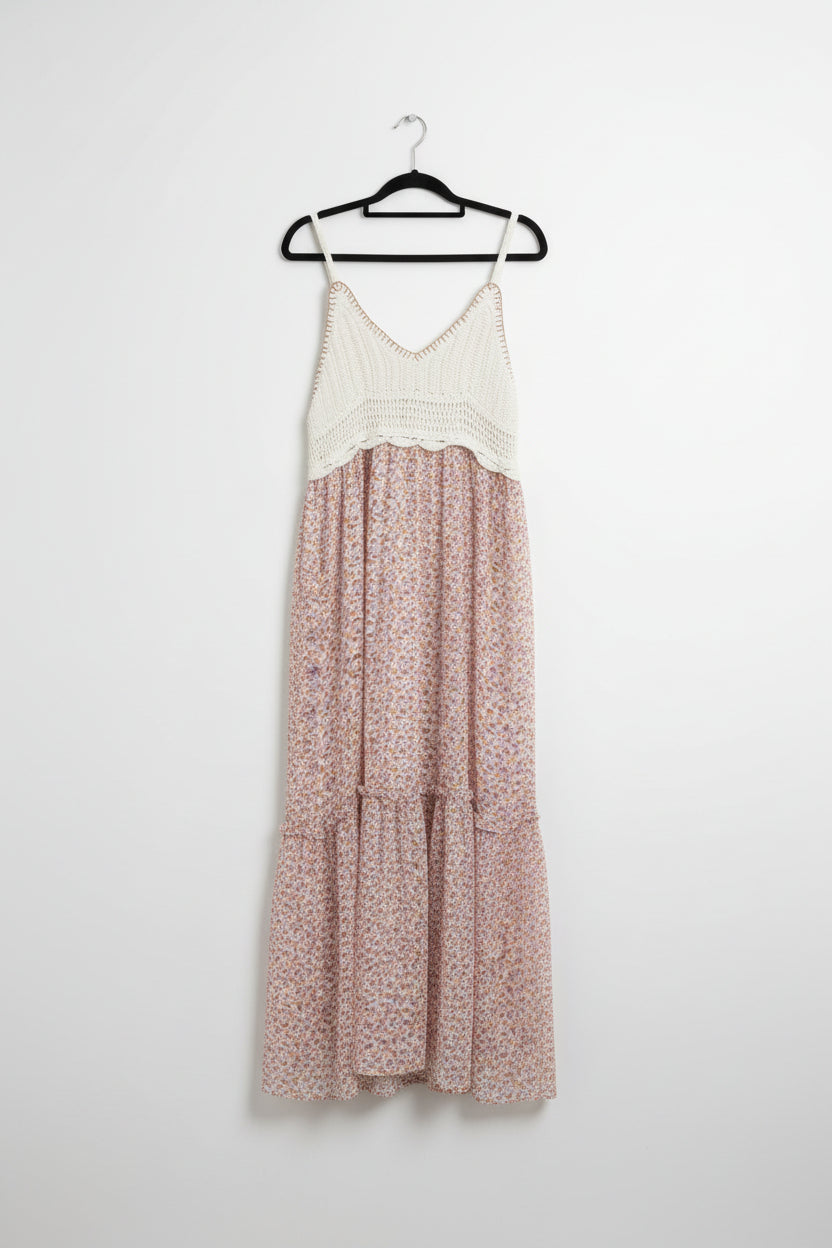 Zara - Crochet floral dress - Size S
