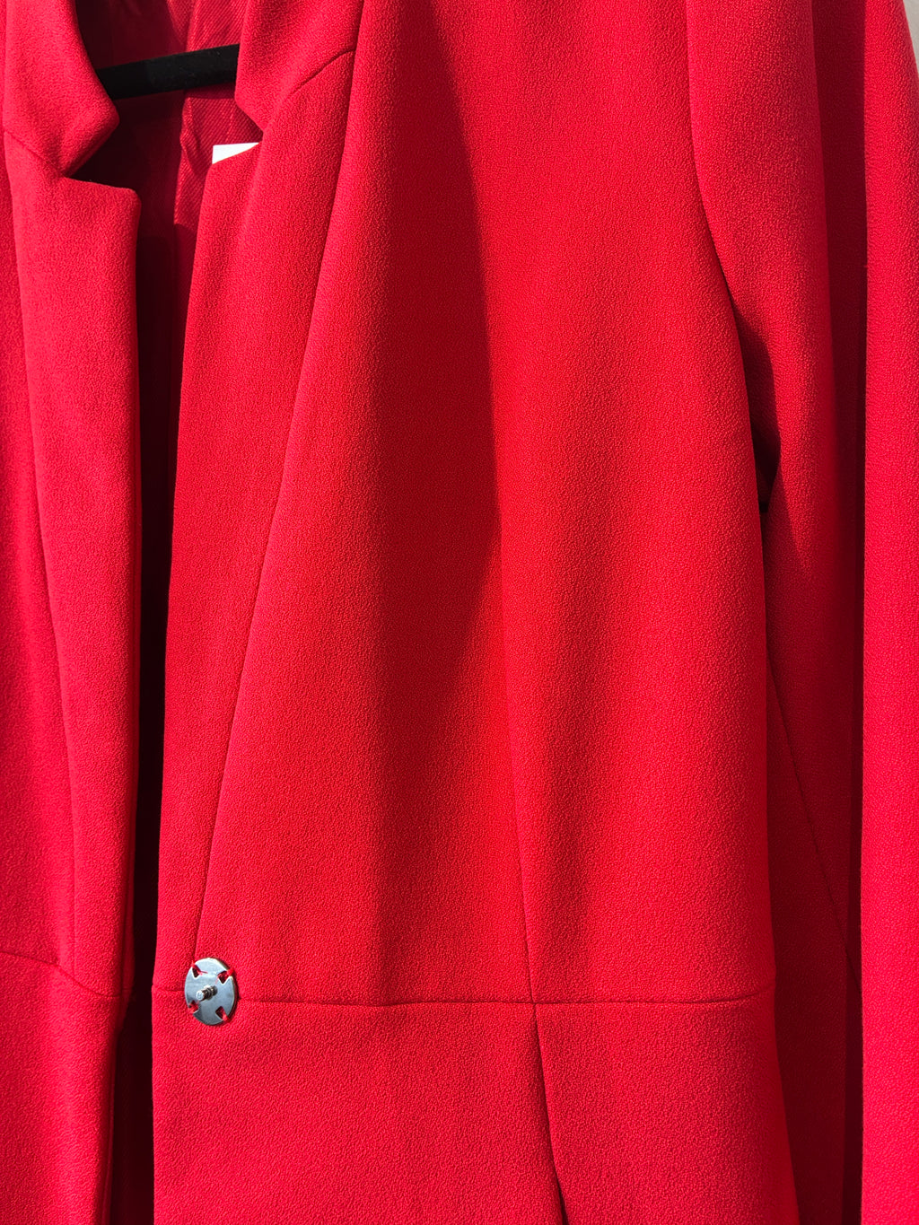 Zara - Red longline blazer - Size M